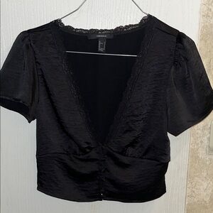 Forever 21 Elegant Black Blouse